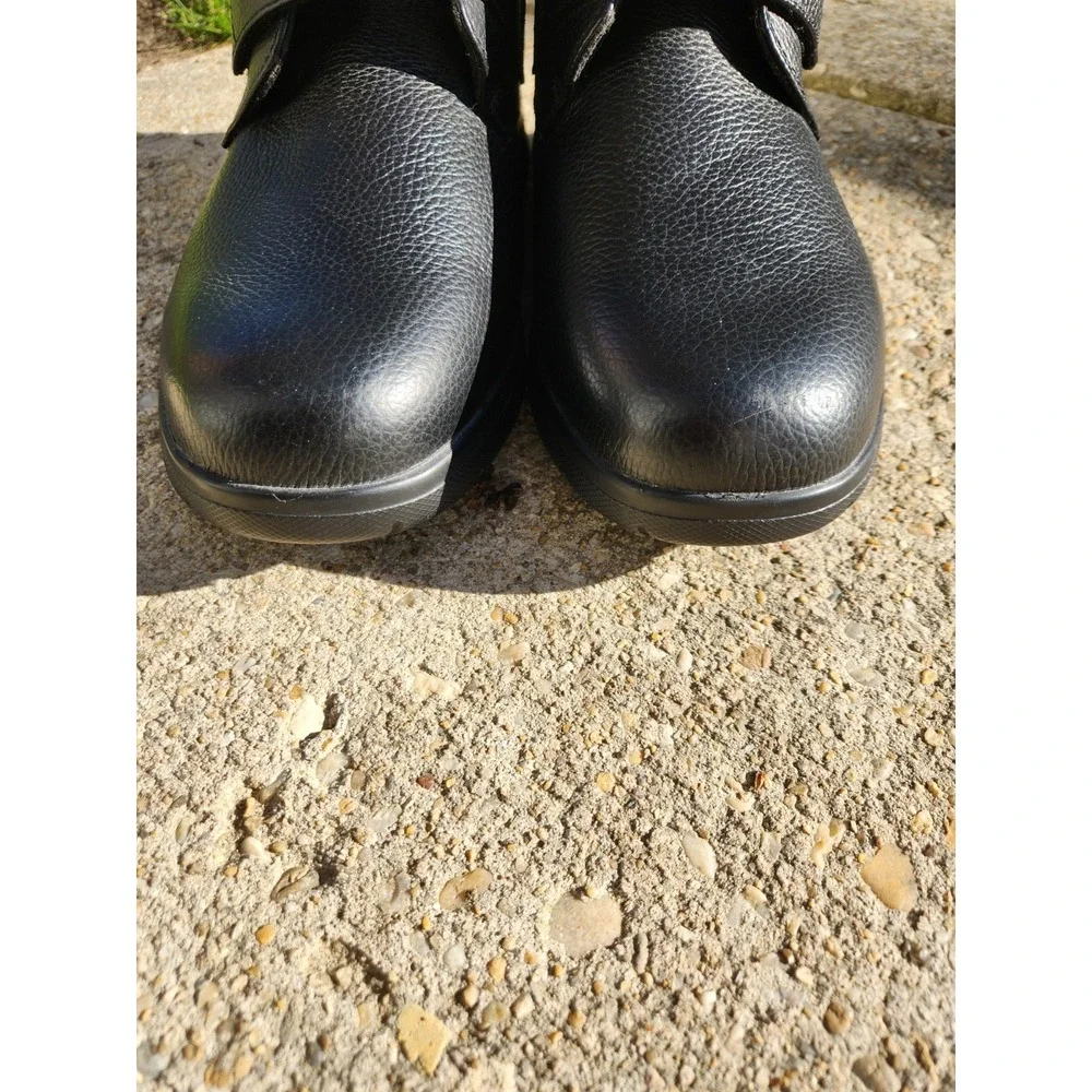 Orthopedic Black Leather Men's Cushioned Ankle Boots  11.5 4W SAS big Drew